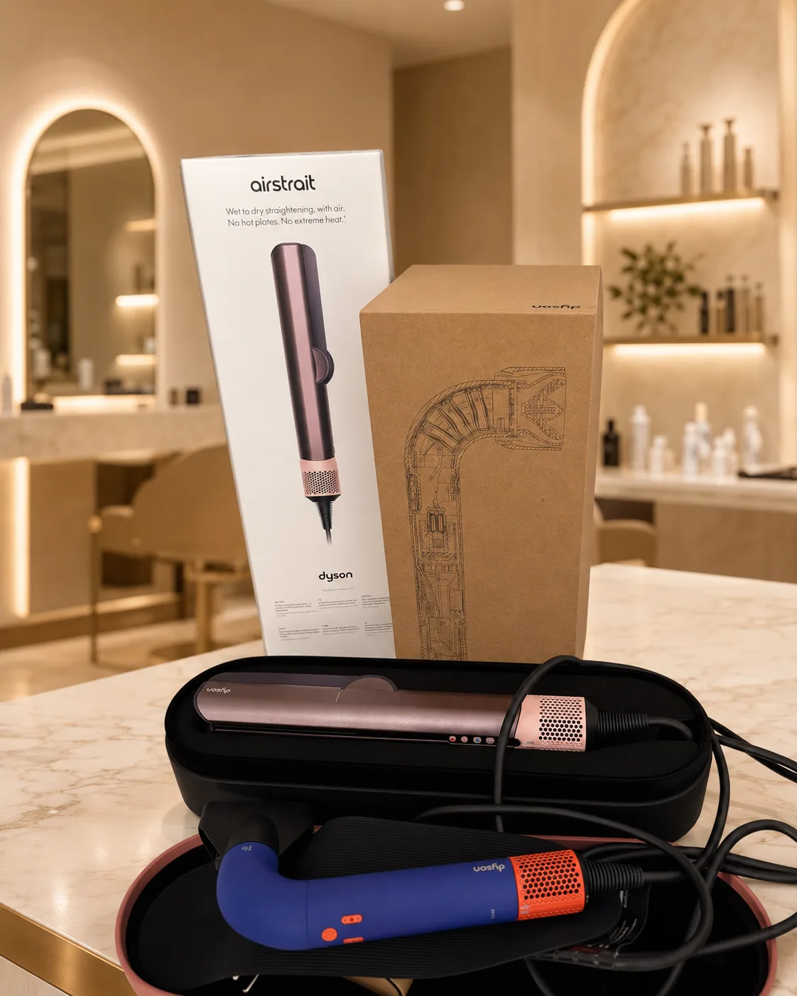 Dyson Airstrait и профессиональный фен Dyson